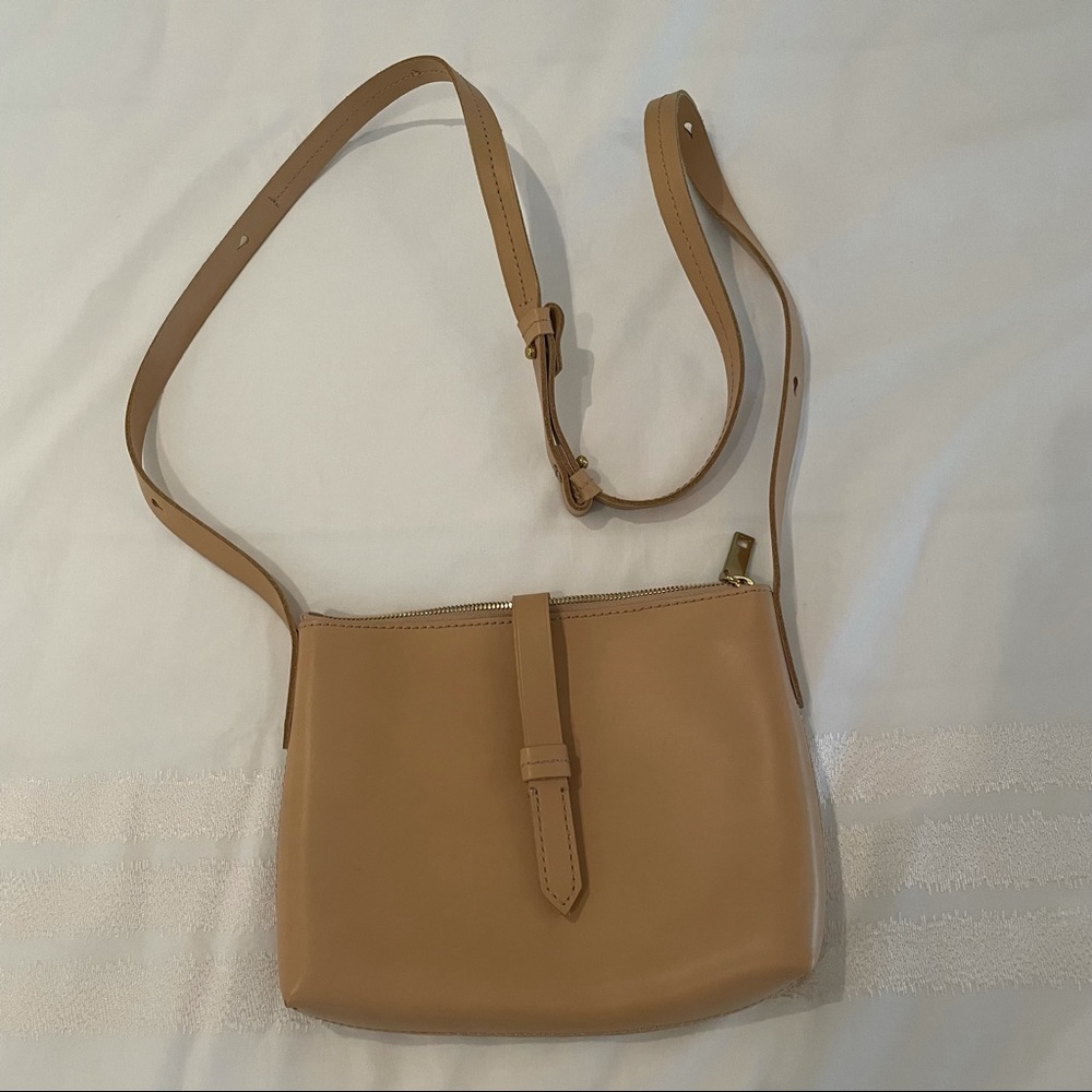 J Crew Green Leather Crossbody Purse brand new never used!